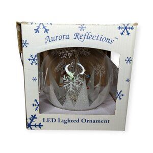 Banberry Designs Lighted LED Ornament "Aurora Reflections" Christmas Tree